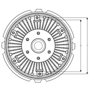 Embrayage (ventilateur de radiateur) NRF 49722