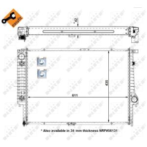 Radiator, motorkoeling EASY FIT NRF 50566