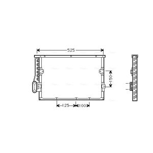 Condensador, sistema de ar condicionado AVA COOLING BW5191