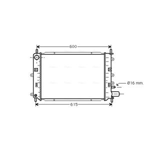 Arrefecedor do motor AVA COOLING FD2152