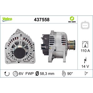 Drehstromgenerator VALEO 437558