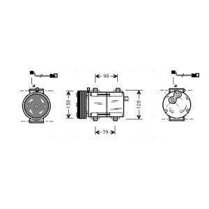 Compressor, ar condicionado AVA COOLING FDAK280