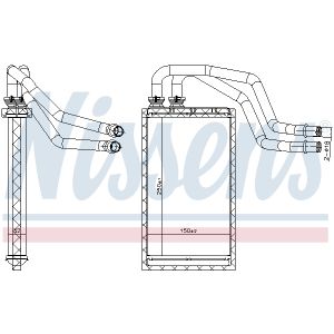 Kachelradiateur, interieurverwarming NISSENS 707215