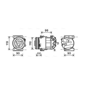 Compressor, ar condicionado AVA COOLING ALAK125
