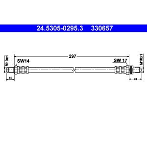 Flexible de frein ATE 24.5305-0295.3