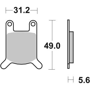 Bremsbelagsatz, ohne Straßenzulassung BREMBO 07GR0101