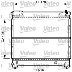 Arrefecedor do motor VALEO 734918