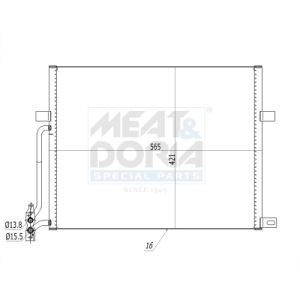 A/C-kondensor MEAT & DORIA 991242