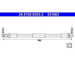 Bromsslang ATE 24.5102-0353.3