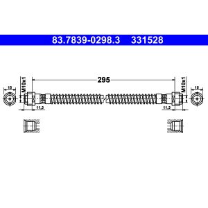 Bromsslang ATE 83.7839-0298.3