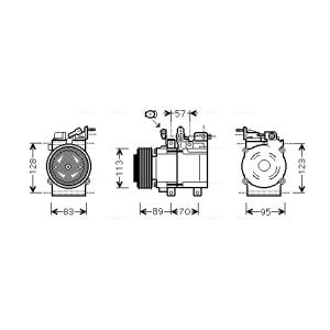 Compressor, ar condicionado AVA COOLING KAK137