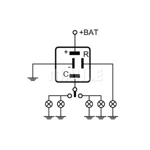 Knipperlichtautomaat, pinkdoos MAHLE MFL 6