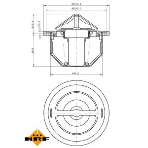 Termostaatti, jäähdytysneste EASY FIT NRF 725168