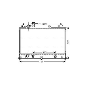 Arrefecedor do motor AVA COOLING MZ2210