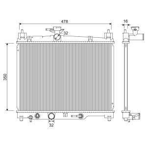 Radiateur moteur VALEO 701330