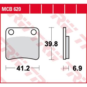 Set di pastiglie freno TRW MCB620