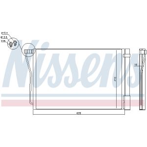 Condensatore, impianto di climatizzazione NISSENS 940418