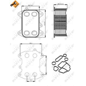 Ölkühler, Motoröl NRF 31263