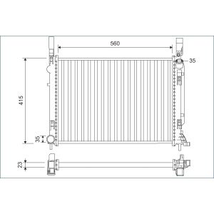 Motorradiateur  VALEO 701157