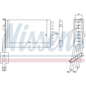 Intercambiador de calor NISSENS NIS 73352