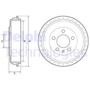 Bremstrommel DELPHI BF563