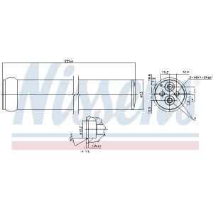 Secador, aire acondicionado NISSENS 95587