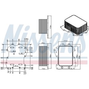 Enfriador de aceite, aceite de motor NISSENS 91279