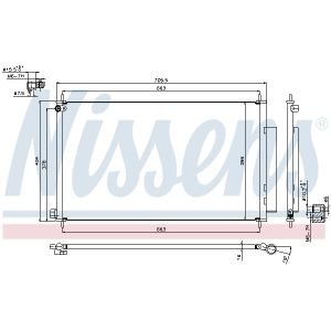 Lauhdutin, ilmastointilaite NISSENS 940354