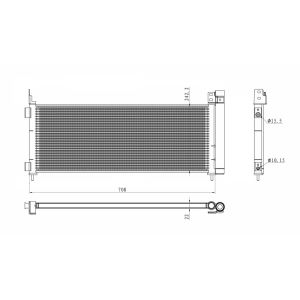 Kondensor, luftkonditionering NRF 350495