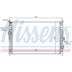 Arrefecedor do motor AVA COOLING PE2438
