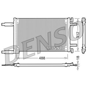 Condensador, sistema de ar condicionado DENSO DCN09041