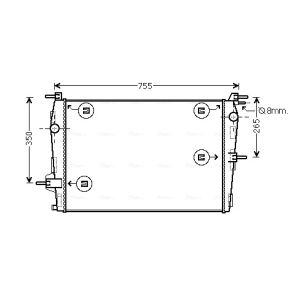 Raffreddatore motore AVA COOLING RTA2573