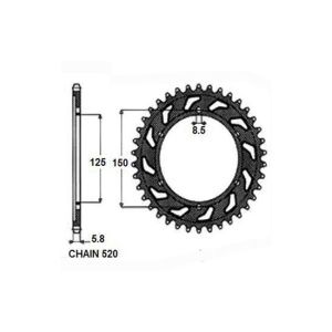 Piñón trasero SUNSTAR SUNR1-3547-48