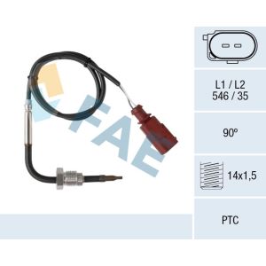 Sensor de temperatura dos gases de escape FAE 68016