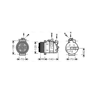 Compressor, ar condicionado AVA COOLING MSAK393