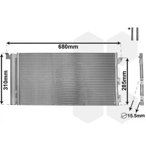 Condensator, airconditioning VAN WEZEL 17005293