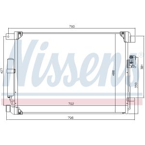 Condensador, sistema de ar condicionado AVA COOLING DN5543D