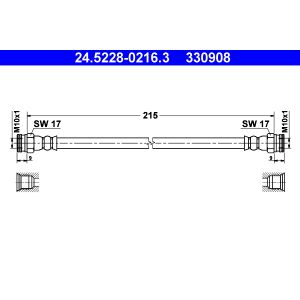 Bremsschlauch ATE 24.5228-0216.3
