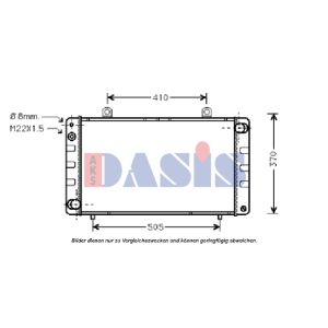 Radiador, arrefecimento do motor AKS DASIS 190040N