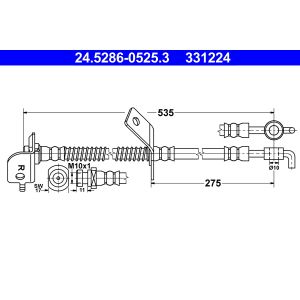 Bremsschlauch ATE 24.5286-0525.3