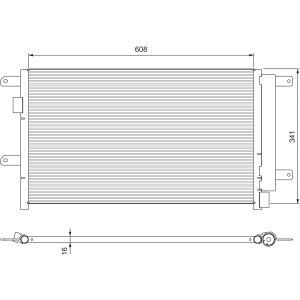 Kondensator, Klimaanlage VALEO 815089