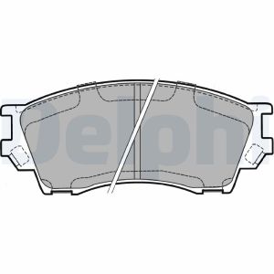 Conjunto de pastilhas de travão DELPHI LP1063, Frente