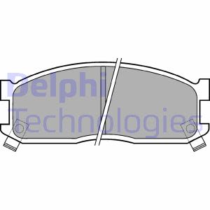 Set di pastiglie freno DELPHI LP530, anteriore