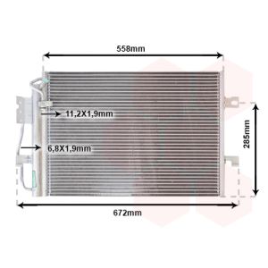 Condenseur (climatisation) VAN WEZEL 30005257