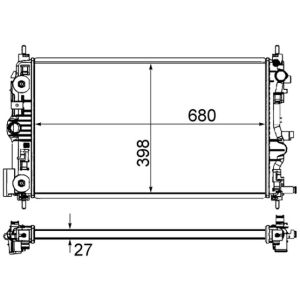 Arrefecedor do motor MAHLE CR 1238 000S