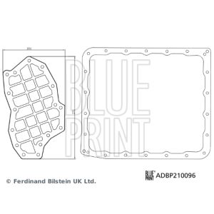 Hydrauliikkasuodatinsarja, automaattivaihteisto  BLUE PRINT ADBP210096