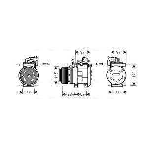 Compressor, ar condicionado AVA COOLING KAAK124