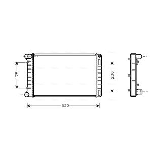 Arrefecedor do motor AVA COOLING FTA2212