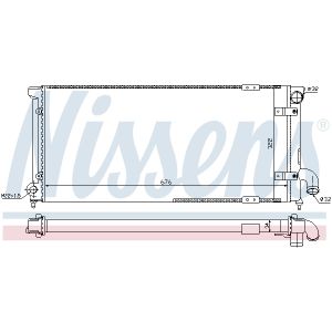 Radiator, motorkoeling NISSENS 63989