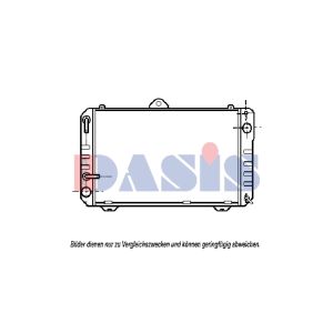 Radiador, arrefecimento do motor AKS DASIS 213190N